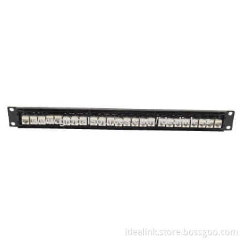 16/24/48-port 1U Cat6/5e Shielded/Unshielded FTP Patch Panel with RJ45 Network Patch CordNew